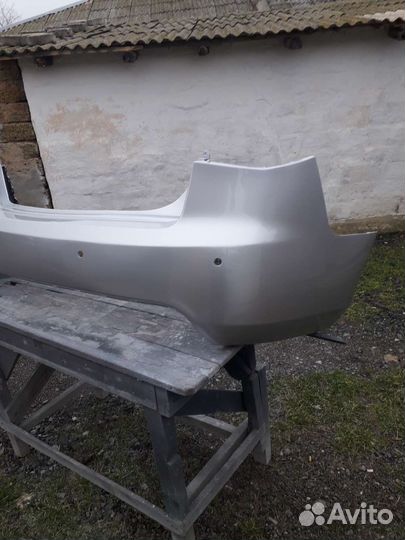 Бампер задний kia cerato бу серебро