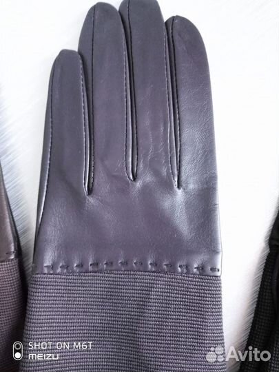 Перчатки для рукава 3/4 кожа/текстиль р: 7