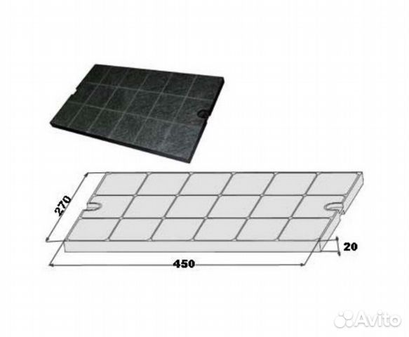 Италия Угольный фильтр faber см 27x45