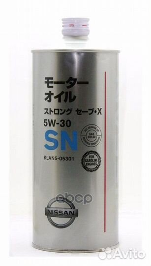 Масло моторное nissan Strong Save 5W-30 1л