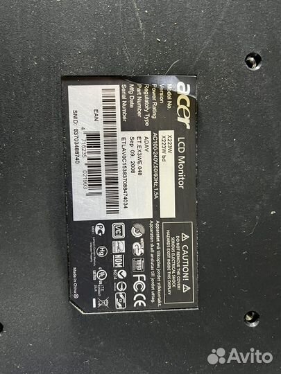 Acer x 223w