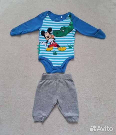Костюм Микки Маус 0-2 месяца, 60 см (Disney)
