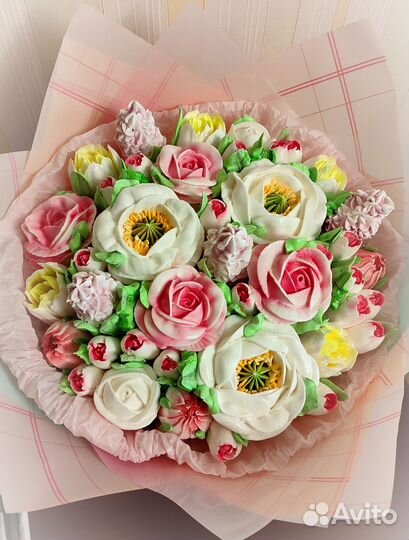 Сладкий букет из зефира