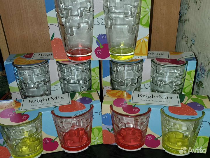 Стаканы цветные