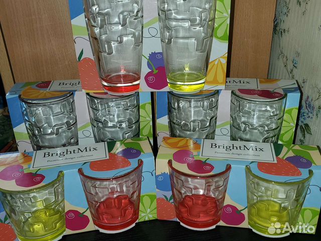 Стаканы цветные