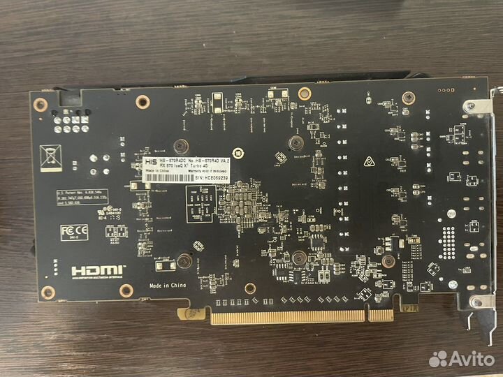 Видеокарта rx 570 4gb HIS