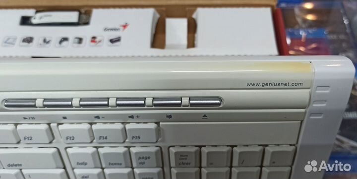 Комплект Genius SlimStar 600 Laser Mac White USB