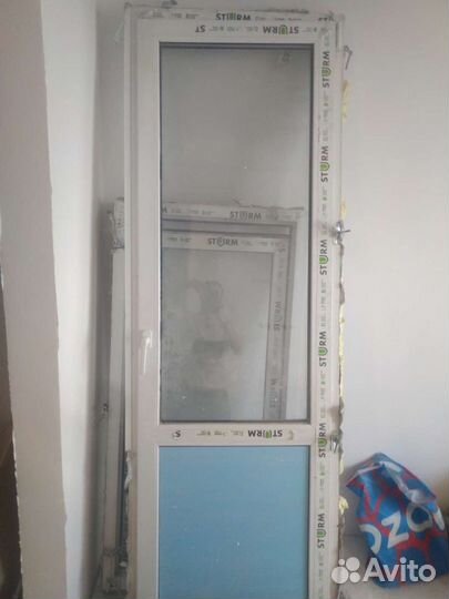 Балконная дверь пластиковая бу