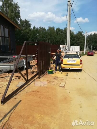 Изготовление/монтаж откатных ворот под ключ