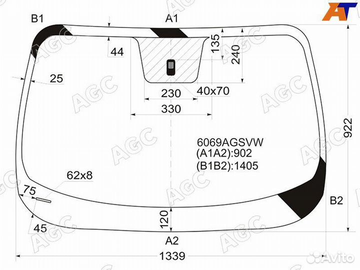 Лобовое стекло на Nissan Juke F15 10-19г