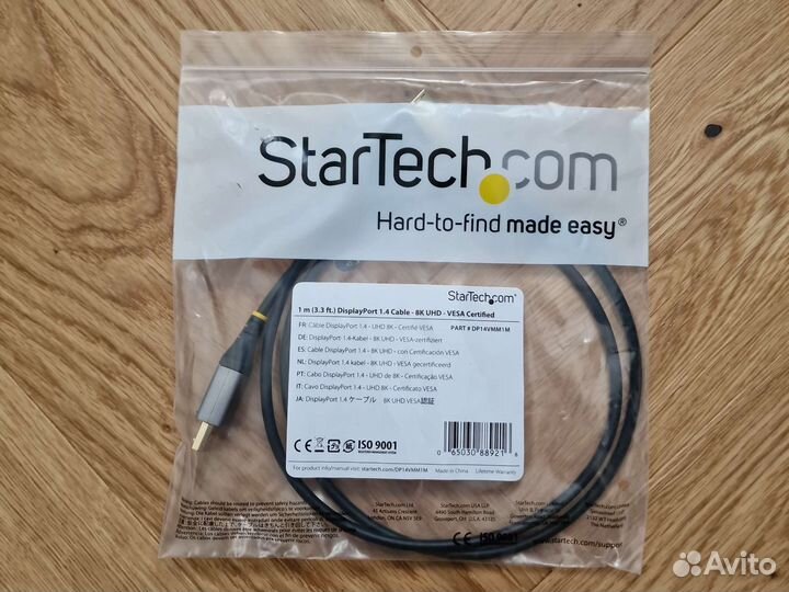 StarTech dp14vmm1m DisplayPort кабель 1.0 м
