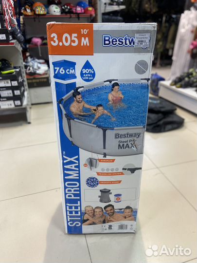 Каркасный бассейн Bestway Steel Pro Max (305x76см)