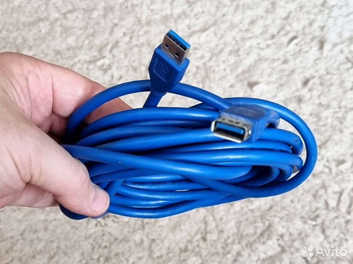 USB 3.0 кабель папа мама 5 метров