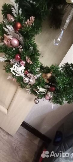Новогодний венок 46 см