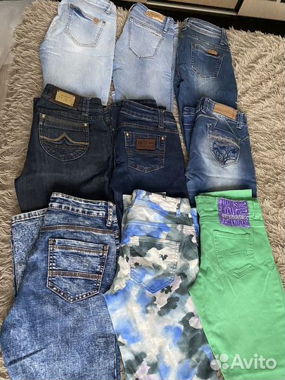 Джинсы пакетом на девушку или подростка на 42-44р