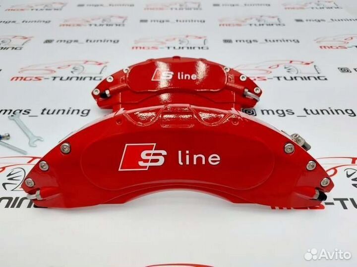 Накладки суппортов S-line металл A7 4G 3.0 бензин