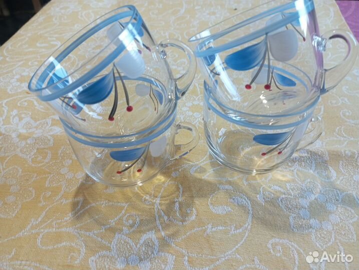 Чашки кофейные стекло СССР