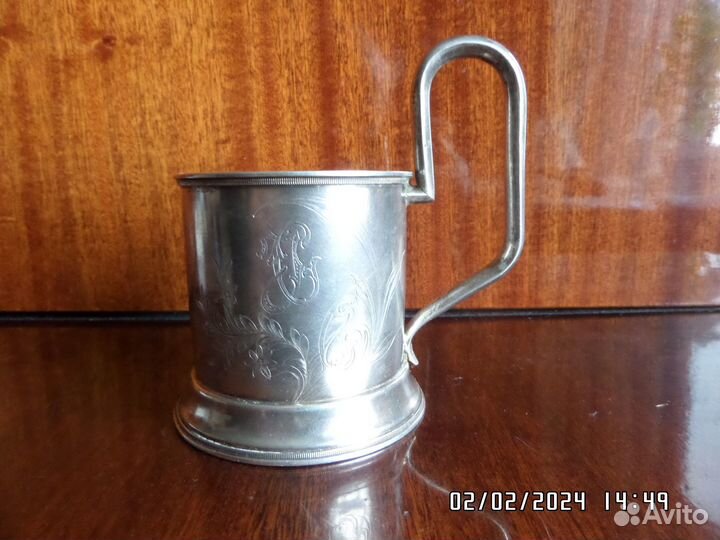 Подстаканник серебро 84