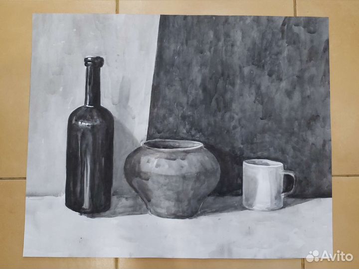 Картина акварелью натюрморт большие