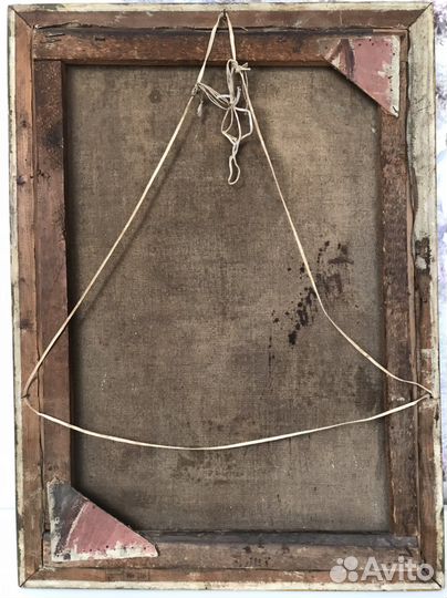 Старинная картина масло холст худ.Калаушин Б.М