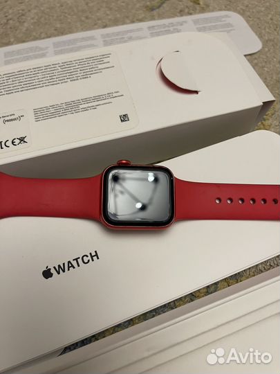 Часы apple watch 6 40 mm красные на запчасти