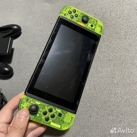 Nintendo Switch rev 2 Чип + 128Gb + Игры