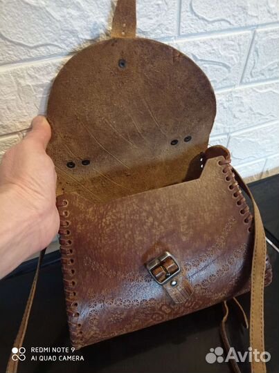 Сумка натуральная кожа, винтаж (ссср, Прибалтика)