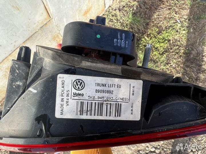 Фары задние Volkswagen Golf