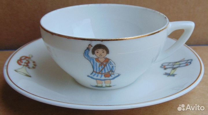 Чайная кофейная пара. Пионер агитация