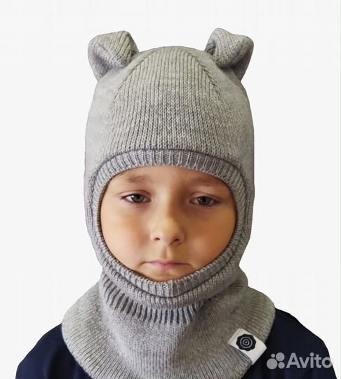 Шапка шлем для мальчика 