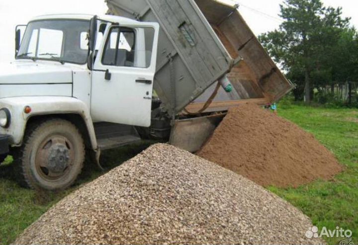 Песок, Щебень, Керамзит, Втор.мат. Дружная Горка