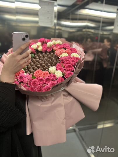 Букет из клубники в шоколаде