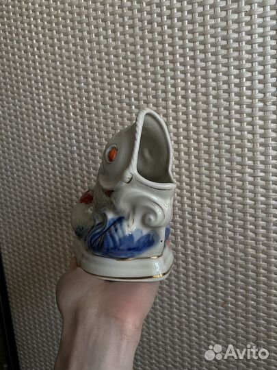 Антиквариат раритет рыба салфетница