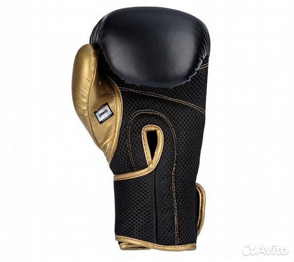 Перчатки боксерские Clinch Aero (черно-золотые)