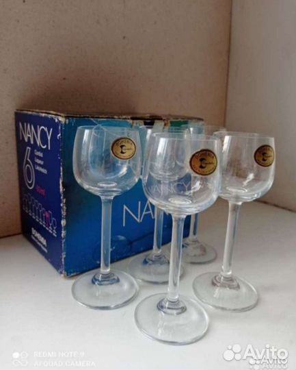 Рюмки Bohemia Nancy новые очень красивые