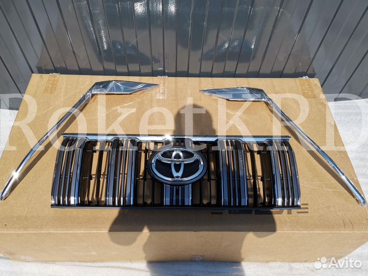 Решетка радиатора prado 150 штатная с 2018 года