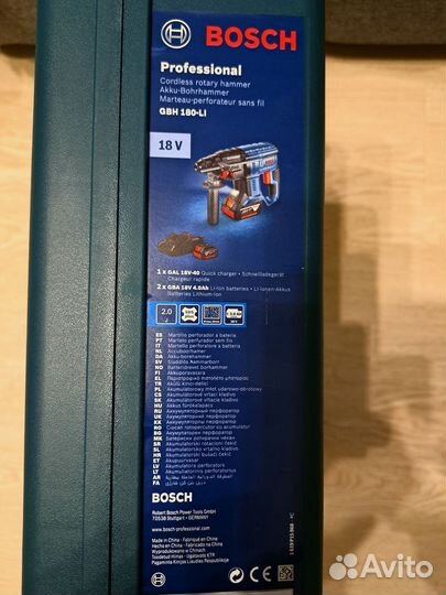 Перфоратор Bosch gbh 180-li