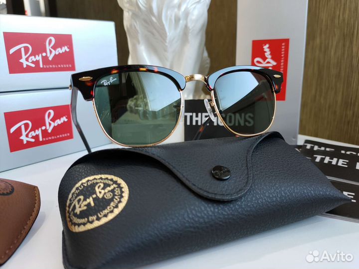 Солнцезащитные очки Ray-Ban Clubmaster RB3016