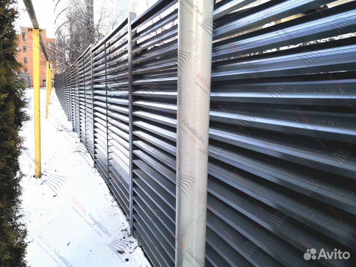 Забор жалюзи еврозабор