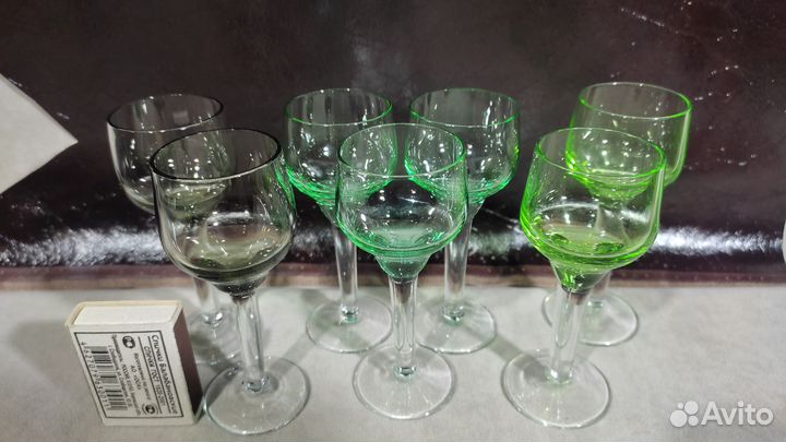 Рюмки цветное стекло СССР