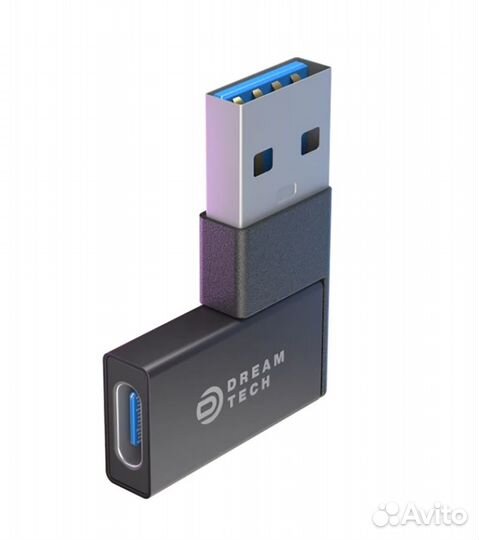 Адаптер OTG C3 USB-type-C черный dream