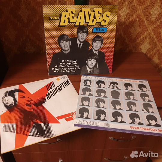 Виниловые пластинки the beatles