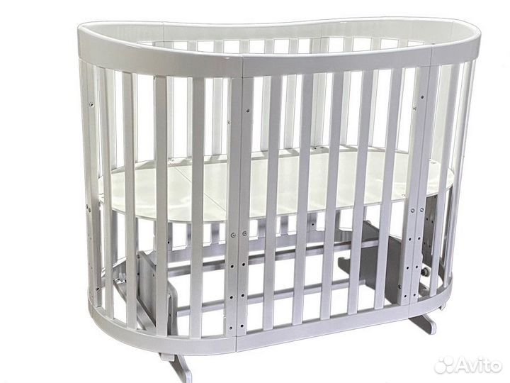 Детская овальная кровать Zvezdochka 6в1