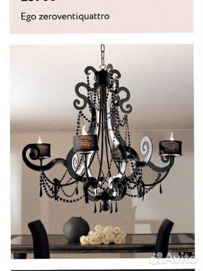 Люстра со стразами Swarovski