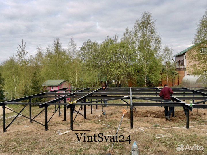 Установка винтовых свай
