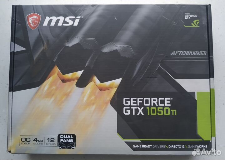 Видеокарта MSI GTX 1050Ti