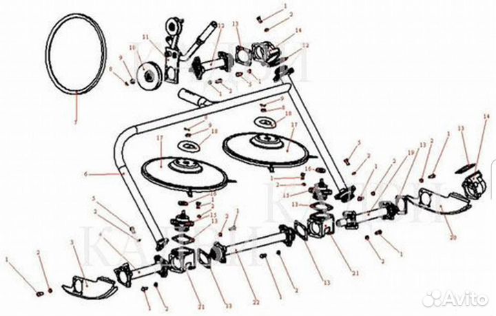 Роторная косилка Заря