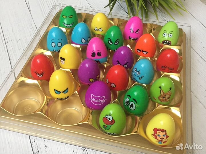 Треснутые-2 (Яйца) из Дикси, 18 штук