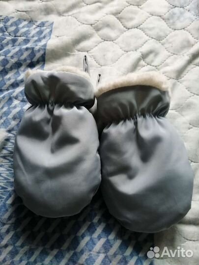 Тёплые варежки зимние для малышей