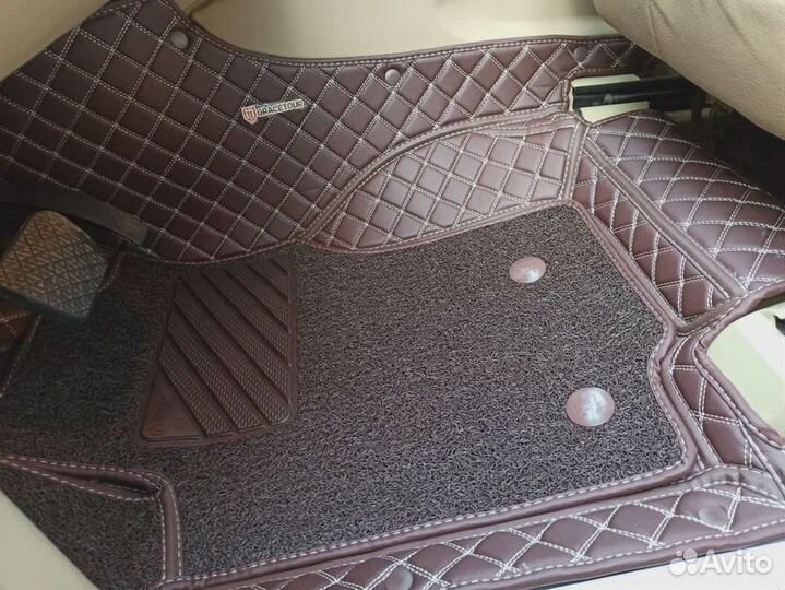 3д коврики из экокожи в салон авто с бортами